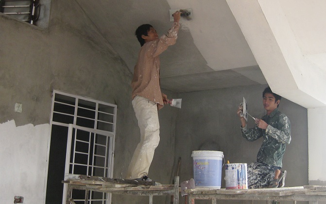 Thi công nhà anh Vân - Hải Phòng